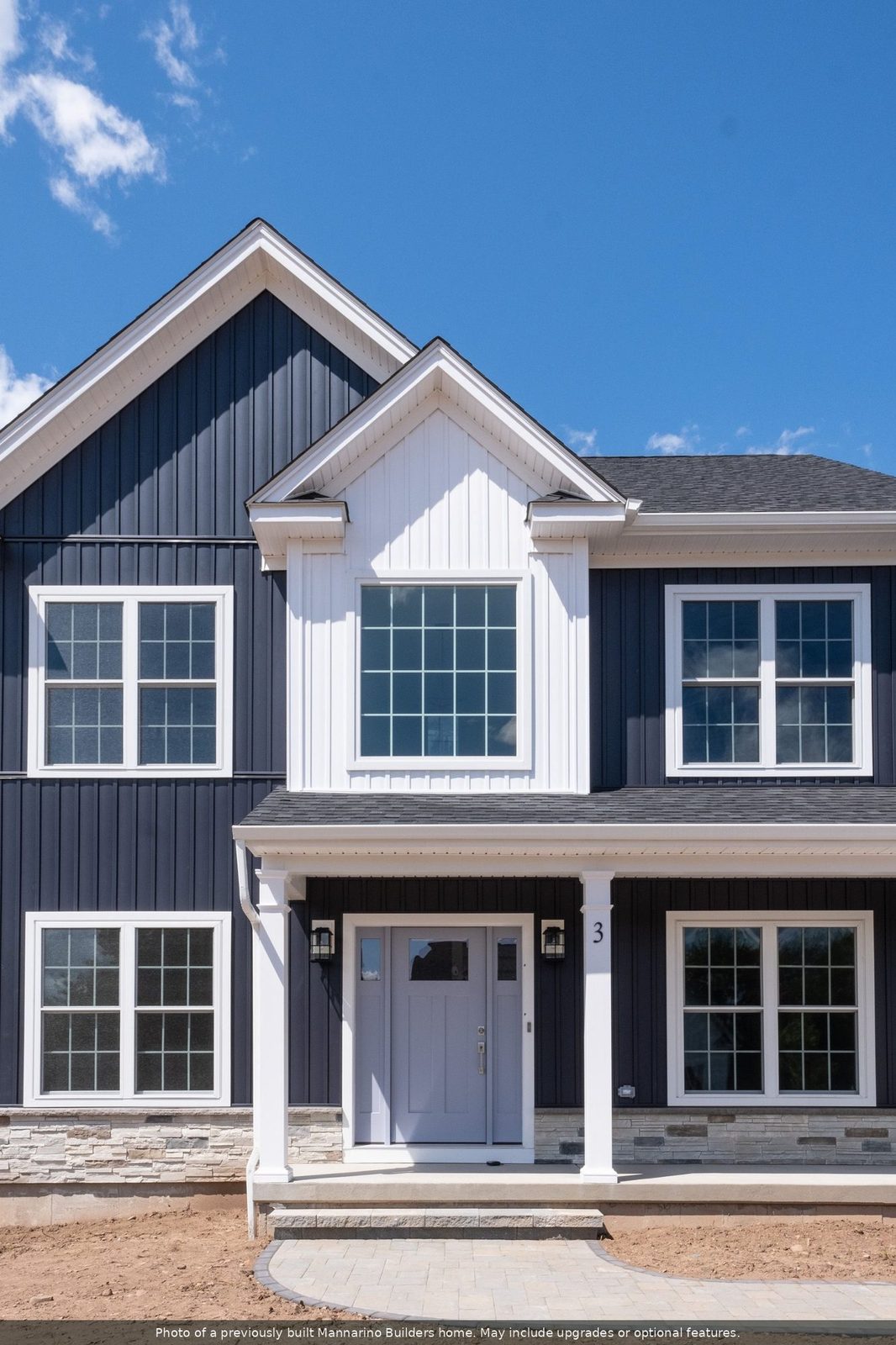 The Ellsworth: covered front entry