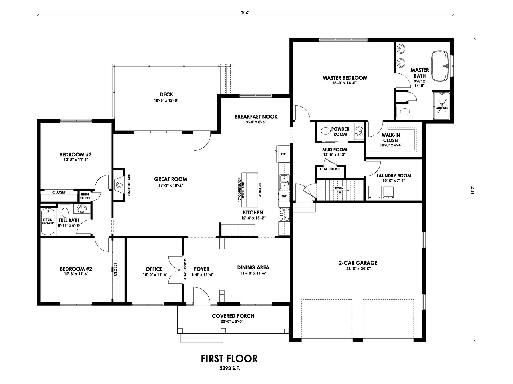 The Griswold first floor plan