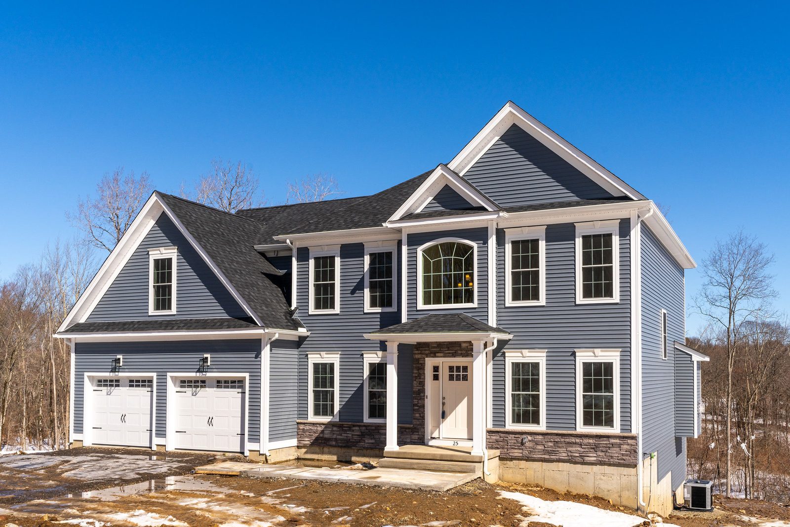 The Groton: front exterior from the side