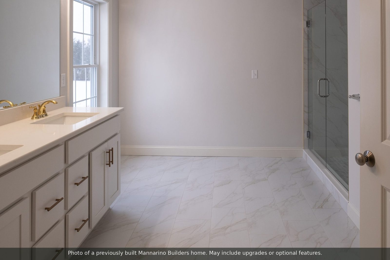 The Jamestown: primary bath with double vanity