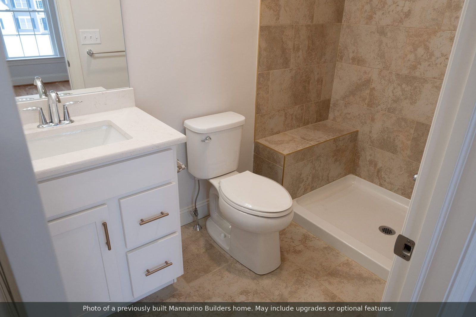 The Jamestown: bathroom with tiled shower