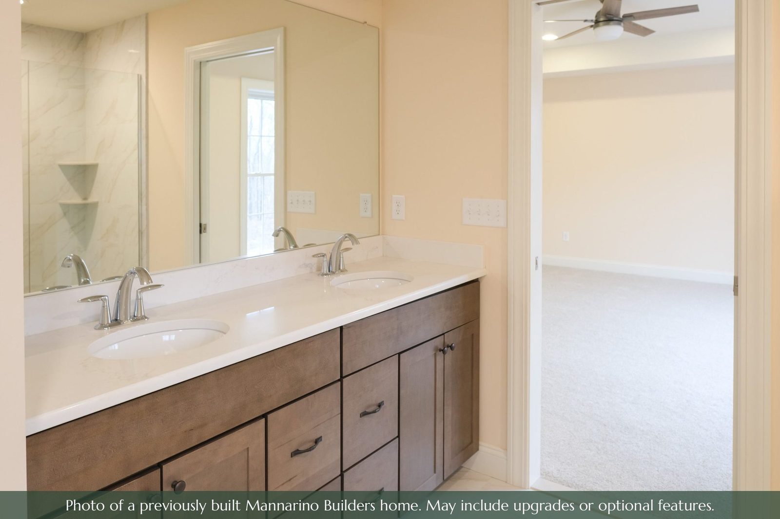 The Mystic: primary bath double vanity