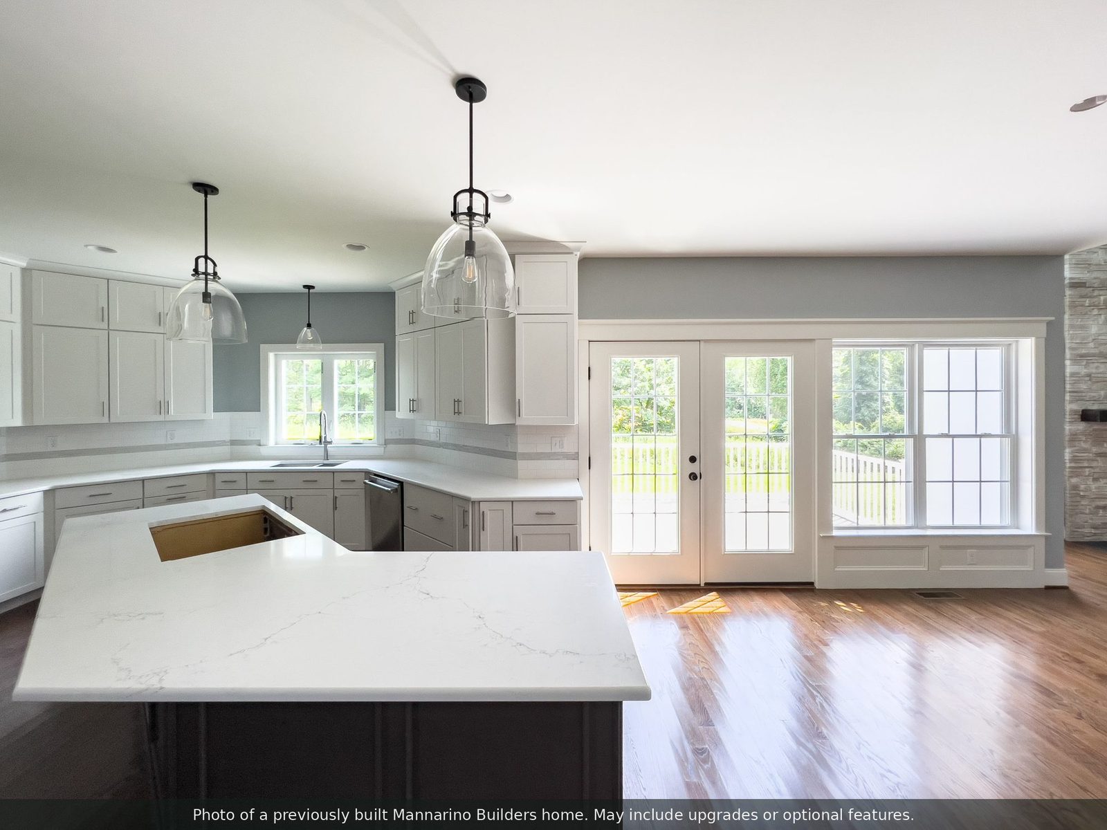 The Warwick: kitchen island and dinette